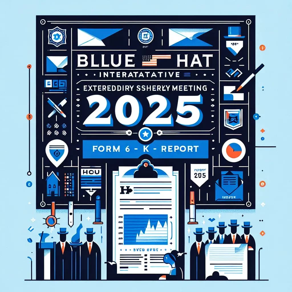 Blue Hat Interactive: 2025 Form 6-K Report on Extraordinary Shareholder Meeting