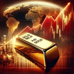 Global Markets Dip as Gold Shines Near Record Highs