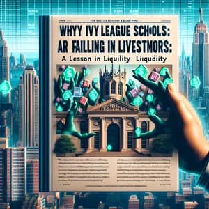 Why Ivy League Schools Are Failing Investors: A Lesson in Liquidity